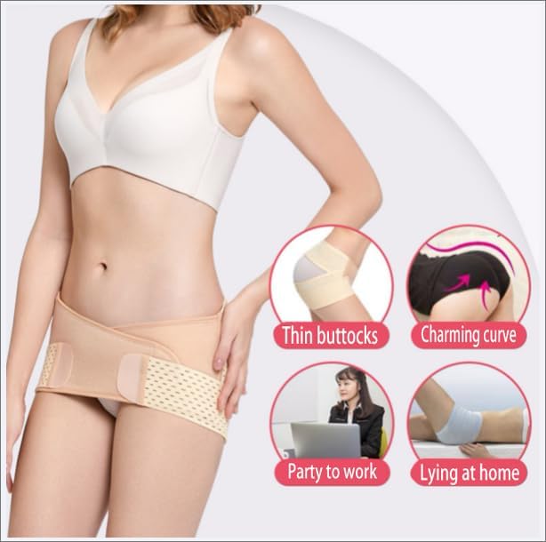 BAFAFA Anterior Pelvic Tilt Correction Belt Crotch Hip Lift Postpartum Recovery Elastic Breathable Adjustable Women Relief from Sciatica Pelvis Lower Back