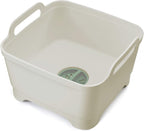 Joseph Joseph Wash & Drain Kitchen Dish Tub Wash Basin with Handles and Draining Plug, 9 liters/2.3 Gallons