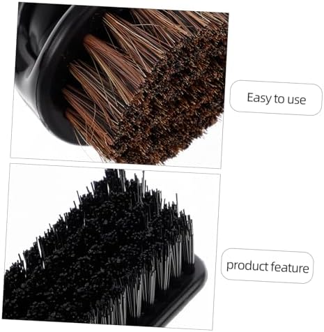 Beavorty Beard Brush Set for Men 3-Piece Barber Knuckle Brush and Scalp Scratcher Nylon Bristle for Facial Hair Grooming Professional Hair Tools for Barbers and Home Use