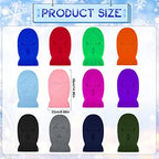 Geyoga 12 Pcs 3 Hole Ski Mask Warm Full Face Cover Winter Knitted Mask Knit Balaclava Beanie for Adult Sports Women Men Outdoor