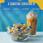 Goldbury Delights Butter Me Bonkers Caramel Toffee, 6.4 oz (Pack of 1) - Creamy, Buttery, & Delicious Individually Wrapped Chewy Caramel Toffee Candy, Ideal for Party Favors & Special Occasions