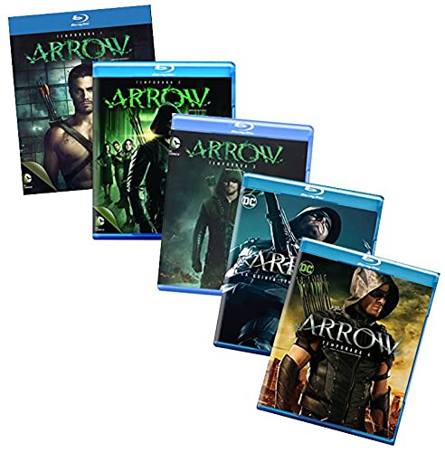 Arrow: Seasons 1-5 Blu-ray Collection – The complete First, Second, Third, Fourth and Fifth Seasons (Season 1, 2, 3, 4, 5) – CW TV Series [Spanish Artwork]
