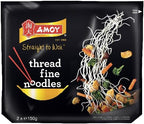 Amoy Straight to Wok Thread Fine Noodles (2 per pack - 300g) - Pack of 6