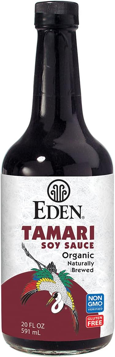 Eden Organic Tamari, 20 fl oz Amber Glass, Domestic, Naturally Brewed in U.S.