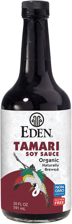 Eden Organic Tamari, 20 fl oz Amber Glass, Domestic, Naturally Brewed in U.S.