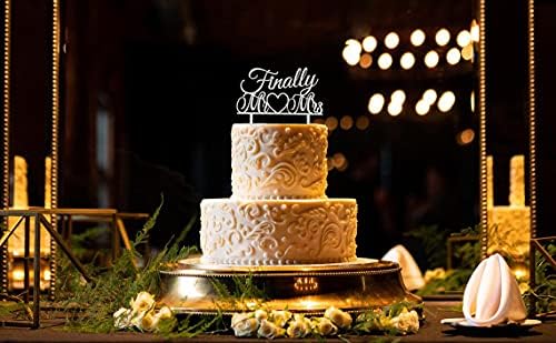 Finally Mr & Mrs Cake Topper, Mr & Mrs Wedding Cake Topper, Wedding Anniversary Bridal Shower Party Decorations