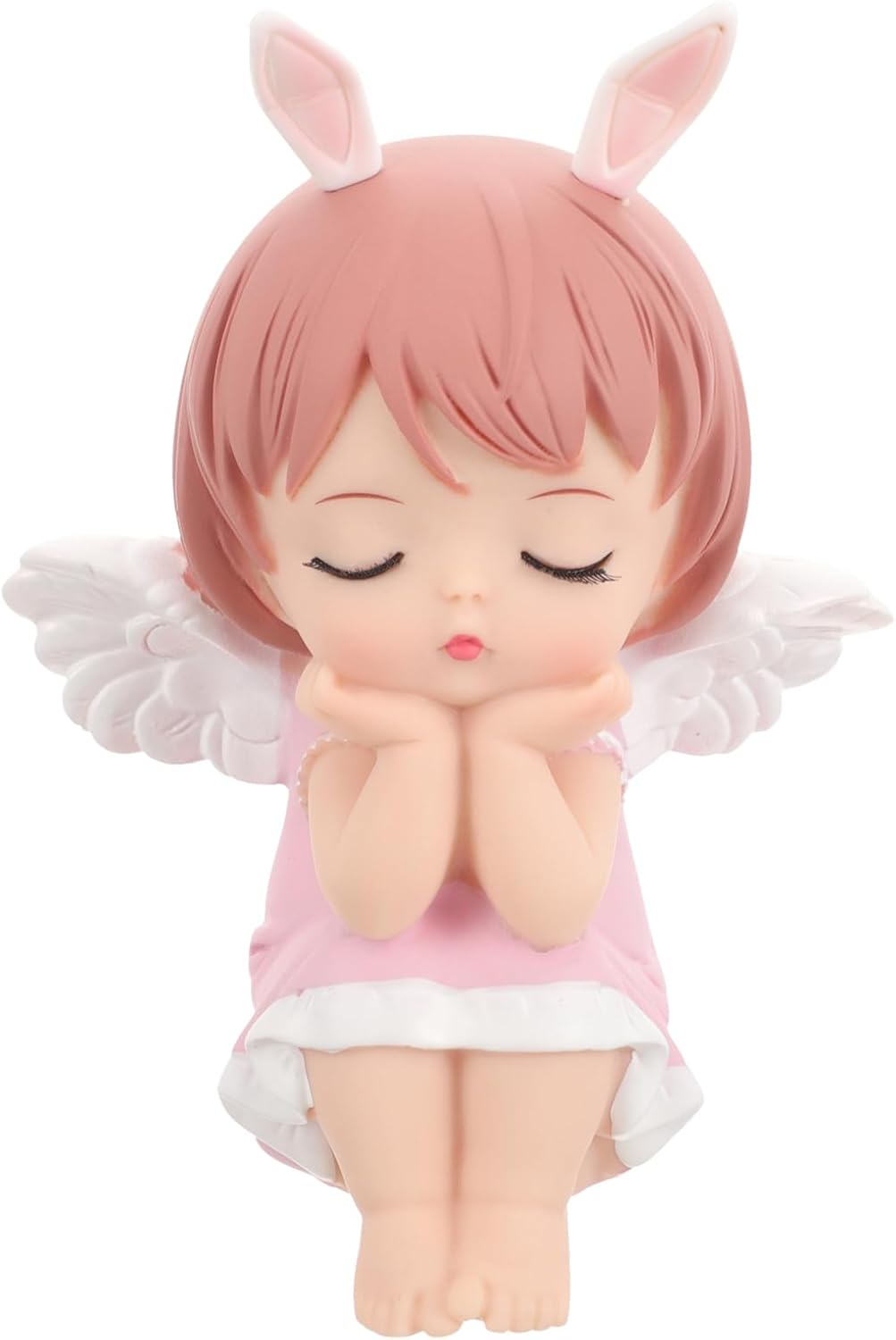KESYOO Angel Cake Topper, Cute Doll Fairy Cake Topper Decorations for Kids Birthday Parties Baking Ornament 4.3 Inch
