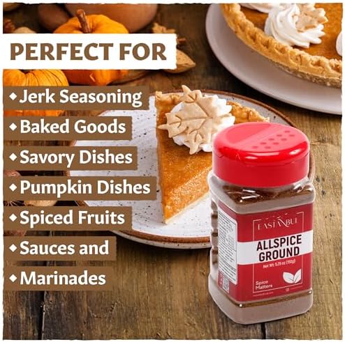 Eastanbul Allspice Ground, 5.29oz, All Spice Seasoning, Ground Allspice, All Spice Powder for Cake, Pimento, Yenibahar, Natural, Vegan, Non GMO
