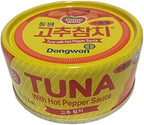 Dongwon, Tuna With Hot Pepper Sauce, 5.29 Ounce 4-cans