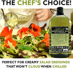 Salute Santé! Cold Pressed Grapeseed Oil – 1 Gallon – Healthy, Non-GMO, Kosher Cooking Oil for High Heat, Frying, Baking, Salad Dressings & Marinades – Vegan, Heart-Healthy, Pressed Culinary Essential