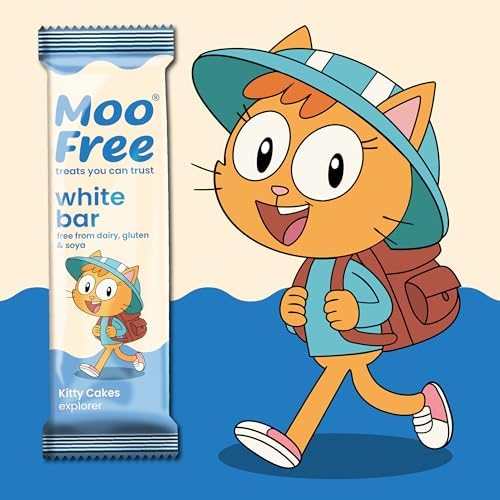 15 x Moo Free Natural White Chocolate Dairy Free & Vegan Mini Bar 0.71 oz