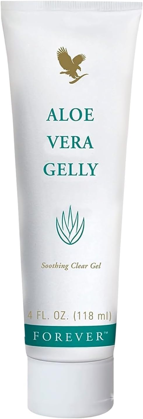 Forever Living - Aloe Vera Gelly - Pure Aloe Gel for Soothing and Moisturizing Skin, Non-Staining and Fast-Absorbing, Vegan and Gluten-Free, 4 fl oz