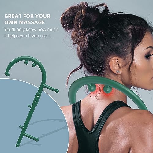 KEINE MARKE Trigger Point Massage Tool Body Deep Tissue Handheld Back, Neck, Shoulder, Leg and Feet Massager Rod, Muscle Release Tool Self Massage Hook Cane for Women & Men