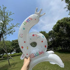 1Pc 32 Inch White Standing Crown Digital Aluminum Film Suitable For Birthday Parties, Birthday Gatherings, Anniversaries, Weddings, Graduation Anniversaries, Celebration Decorations