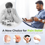 AUVON Rechargeable TENS Unit Muscle Stimulator, FSA HSA Eligible, Digital TENS Machine with 8 Customizable Modes, Electronic Massager for Sciatica, Shoulder & Back Pain Relief, 12 Pads, A Carry Case