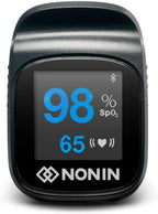 Nonin TruO2 OTC Pulse Oximeter 3250 – FDA-Cleared Blood Oxygen Monitor, Medical-Grade Accuracy, Fingertip Pulse Oximeter, Apple Health Compatible