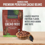 Viva Naturals Organic Cacao Nibs, Unsweetened, 2 LB (907 g), Keto Friendly, Vegan, Non-GMO, Gluten-Free Chocolate Chip Substitute