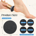 Gisafai 500 Pcs Sanding Replacement Pad Sandpaper Disk for Electric Foot File Callus Remover Tool Black Foot File Disc for Men Women Cracked Heels Dead Skin (60 Grit,80 Grit,100 Grit,180 Grit)