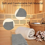2Pcs Sauna Mat Felt Sauna Cushion – Absorbent and Heat Insulation Seat Mat for Inside Sauna Home Spa and Wellness Centers
