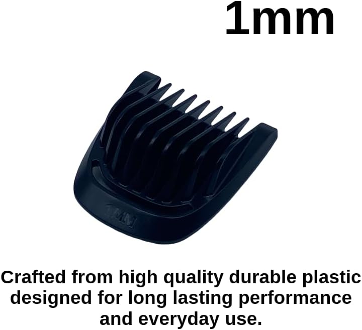 Trimmer Replacement 1mm Beard Stubble Hair Guide Guard Comb for Philips Norelco Multigroom MG3750 MG3760 MG5750 MG5760 MG7750 MG7770 MG7790 MG7791