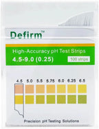 pH Test Strips Paper High Accuracy Universal Wide Range, pH 4.5-9.0 Acid Alkaline Litmus Test Strip Paper, Home Usage Water Swimming Pool Cosmetic Scientific School Lab Study pH Test
