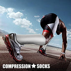 CHARMKING 4 Pairs Compression Socks for Women and Men