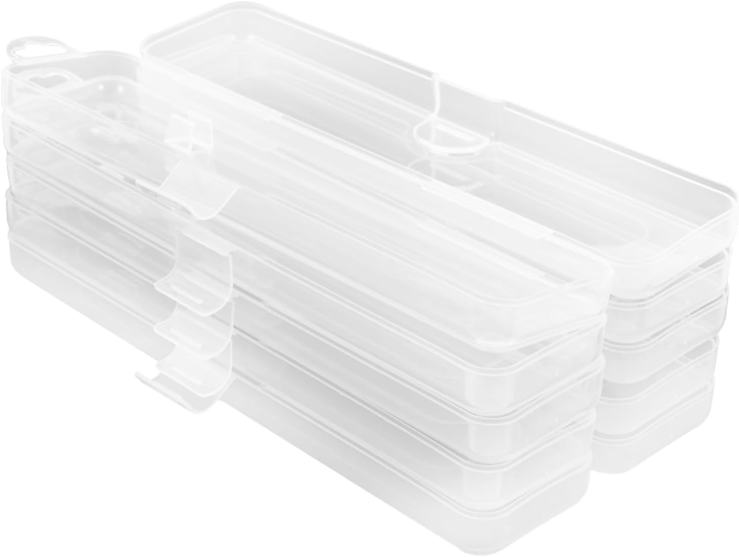 5pcs Portable Plastic Toothbrush Boxes Protective Covers for Travel Home Office