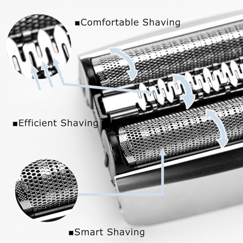 70S Series 7 Replacement Heads Compatible with Braun Series 7 Electric Foil Shaver, 70S Blades for Braun S7 Replacement Head 720, 730, 760cc,790cc