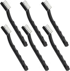 Nanoskin 6-Pack Toothbrush Style Brushes - Professional Detailing Brush Set, Car Interior and Upholstery Cleaning, Durable Nylon Bristles, Precision Automotive Cleaning, Essential Detailer's Toolkit