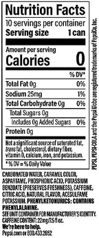 Diet Pepsi Soda, 7.5 Ounce Mini Cans, 10 Pack