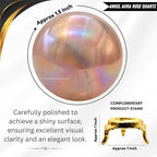 Amazing Gemstone Angel Aura Rose Quartz Crystal Ball with Stand - 1.5" Inches Crystal Sphere Meditation Balls for Witchcraft and Decorative Balls