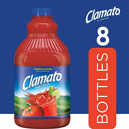Clamato Original Tomato Cocktail, 64 fl oz bottles (Pack of 8)