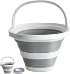 Collapsible Bucket with Handle. 10L 2.6-Gallon Capacity, Designed for Outdoor Car Washing, Fishing, and Household Cleaning. Portable and Space-Saving