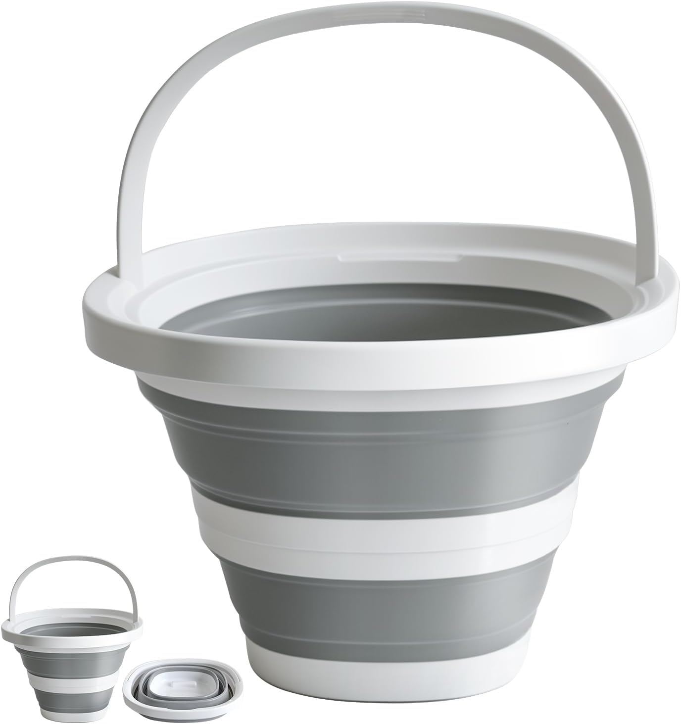 Collapsible Bucket with Handle. 10L 2.6-Gallon Capacity, Designed for Outdoor Car Washing, Fishing, and Household Cleaning. Portable and Space-Saving