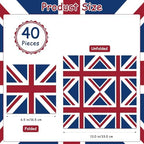 40Pcs British Paper Napkins British National Day Theme Party Decorations Disposable Party Napkins Set England Flag Paper Luncheon Napkins London UK Flag Design Theme Supplies