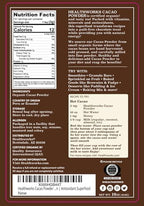 Healthworks Superfoods Organic Cacao Powder - 16 Oz / 1 Lb - Cocoa Chocolate Substitute - Rich Chocolate Flavour - Sugar-Free, Keto, Vegan & Non-GMO - Peruvian Bean/Nut Origin - Antioxidant Superfood