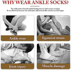 3Pairs Neuropathy Socks - Soothe Relief Compression Socks 20-30 mmHg - Comprex Ankle Sleeves for Arch Support, Achilles Tendonitis, and Foot Pain Relief (Gray, X-Large)