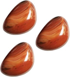 COLLBATH Natural Sardonyx Agate Stones Big Tumbled Healing Crystals for Crafts Meditation Home Decor Positive Energy and Chakra Balancing