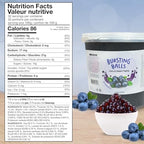 Blueberry Boba Pearls Blueberry Popping Boba Bursting Boba Blueberry Bubble Tapioca Pearls For Bubble Tea (Blueberry, 7 LB 1 Pack)