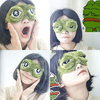 2 PCS Sleep Mask for Girls Women Men Kids Funny Cute Contoured Blackout Frog Cat Dog Animal 3D Sleep Eye Mask for Sleeping