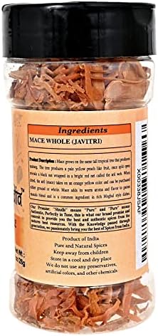 Shudh India Mace Whole (Javathri), Spice PET Jar ~ All Natural | Vegan | Gluten Friendly | NON-GMO | Indian Origin