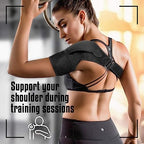 Men Women Magnetic Shoulder Brace, Breathable Neoprene Compression Sleeve Wrap Rotator Cuff Support, Relief Shoulder Injuries, Tendonitis