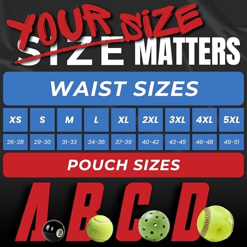 Real Men Lift Pouch Strapless Jocks Athletic Supporter - ABCD Custom Pouch Size - Waist XS-5XL- Vasectomy Support Underwear