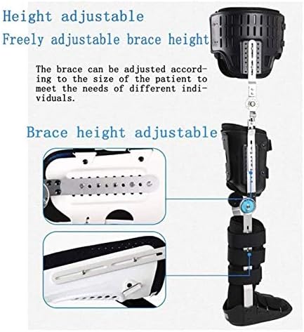 Adjustable Knee Ankle Foot Fixation Orthosis,Comfortable Ankle Foot Orthosis Brace Leg Fracture Foot And Orthotics Of Lower Limbs So That The Leg Force Is More Uniform (L)