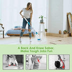 Spin Scrubber, 360 Cordless Tub and Tile Scrubber, Multi-Purpose Power Surface Cleaner with 3 Replaceable Cleaning Scrubber Brush Heads, 1 Extension Arm and Adapter
