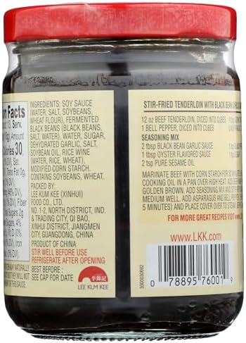 Lee Kum Kee, Sauce Black Bean Garlic, 8 Ounce