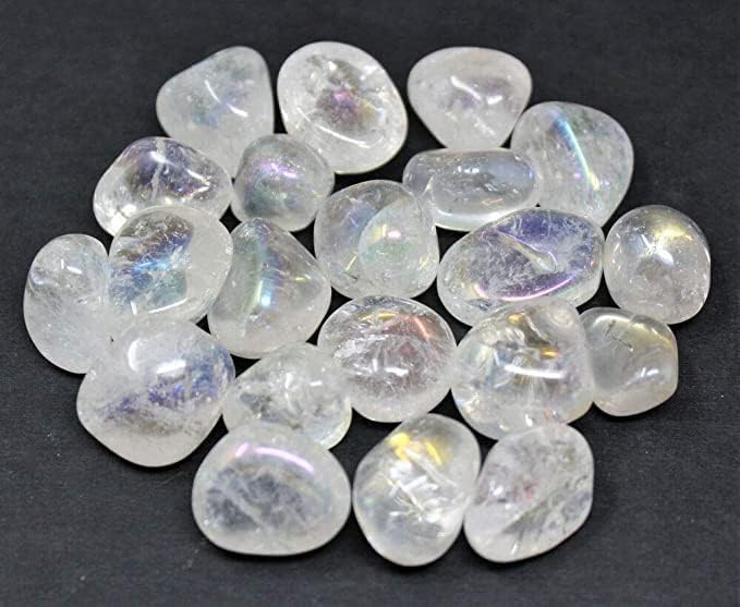 Pachamama Essentials Angel Aura Quartz Tumbled - Healing Stone - Crystal Healing 20-25mm