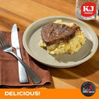 KJ Poultry Kosher Ready Meals - Meatloaf & Mashed Potato, MRE Meals Ready to Eat (6 Pack) Prepared Entree Fully Cooked, Shelf Stable Microwave Dinner Travel, Military, Camping, Emergency Survival
