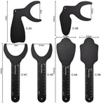 Dental Intraoral Photographic Contraster Kit 6Pcs Black Background Board Palatal Photo Contrast Kit for Dental Clinics and Labs