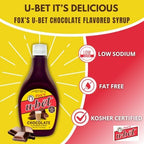 Fox's U-Bet Original Chocolate Flavor Syrup, 22 Ounce (Pack of 2)